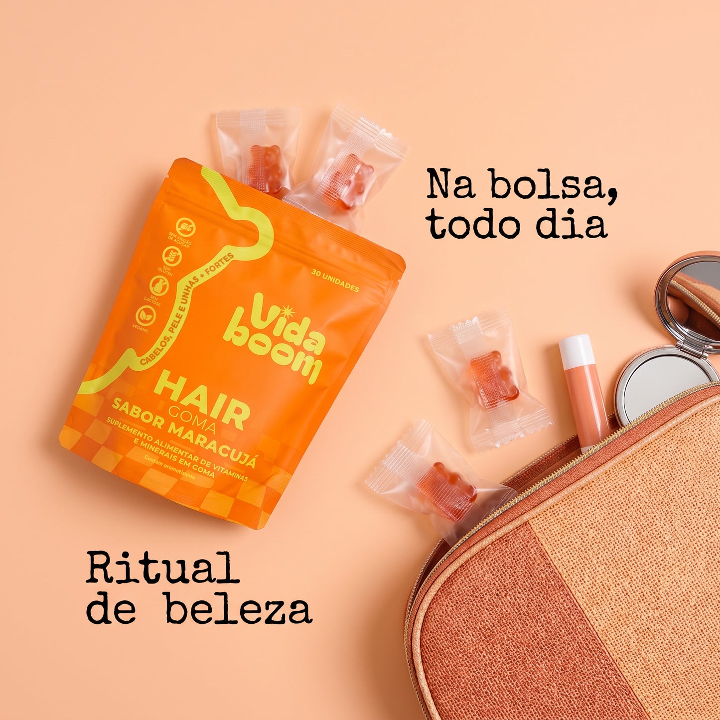 Goma Hair- Todos os micronutrientes de que você precisa- PAGUE 2 LEVE 3!