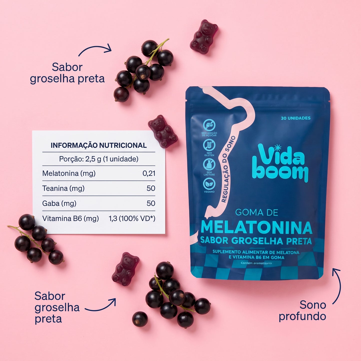Goma de Melatonina e GABA