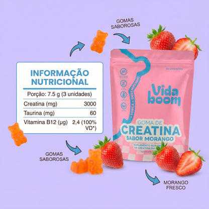 Goma de Creatina- Embalagem Individual PAGUE 2 LEVE 3!