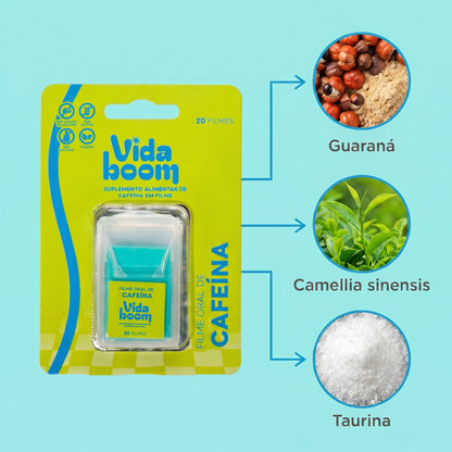 Filme Oral de Cafeína- Cafeína, sem café