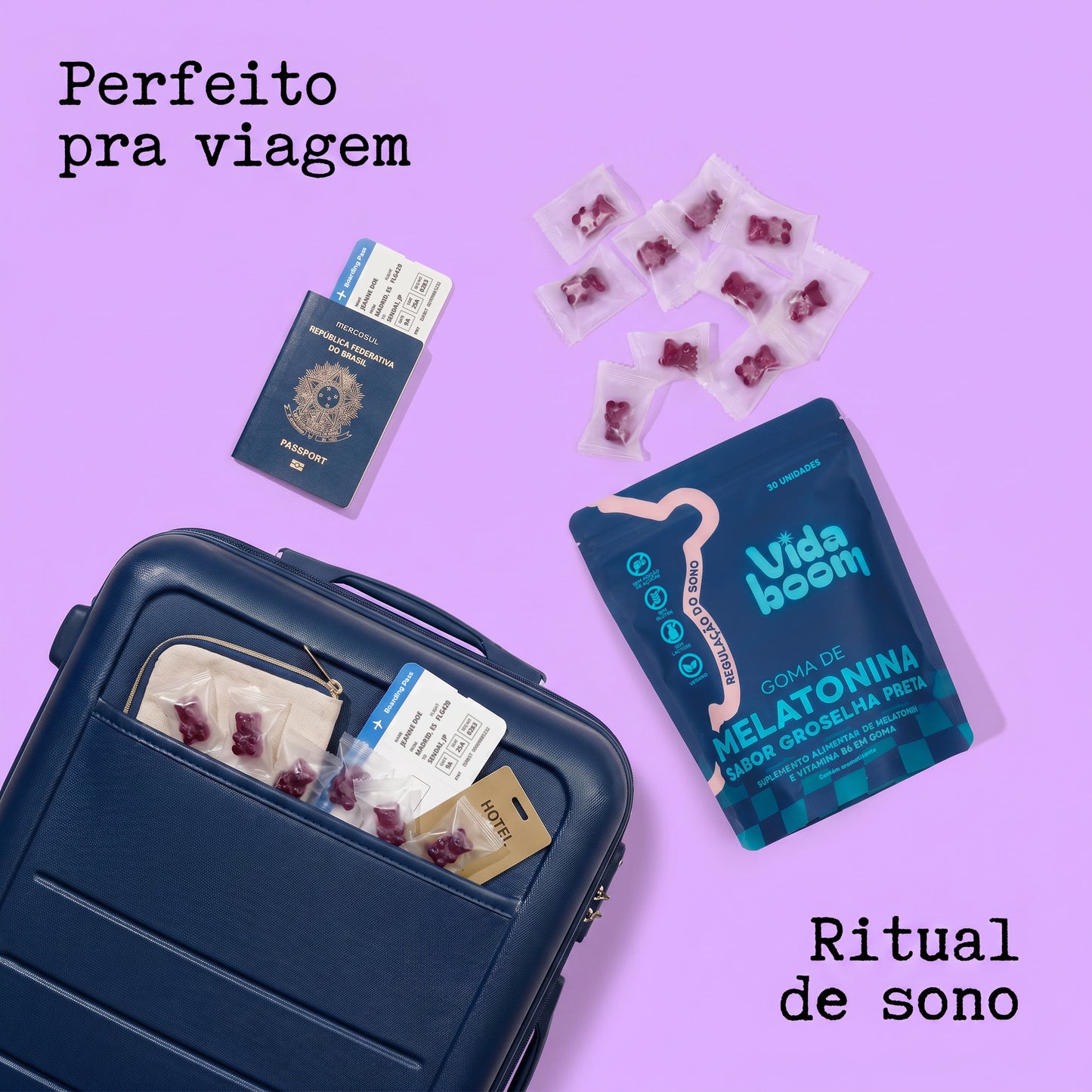 Goma de Melatonina e GABA