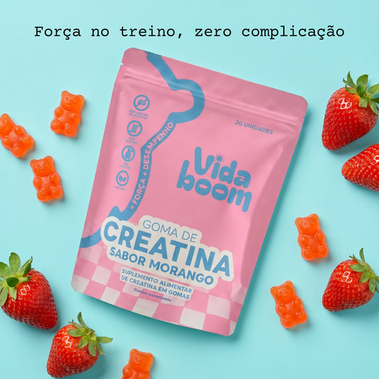 Goma de Creatina- Embalagem Individual PAGUE 2 LEVE 3!