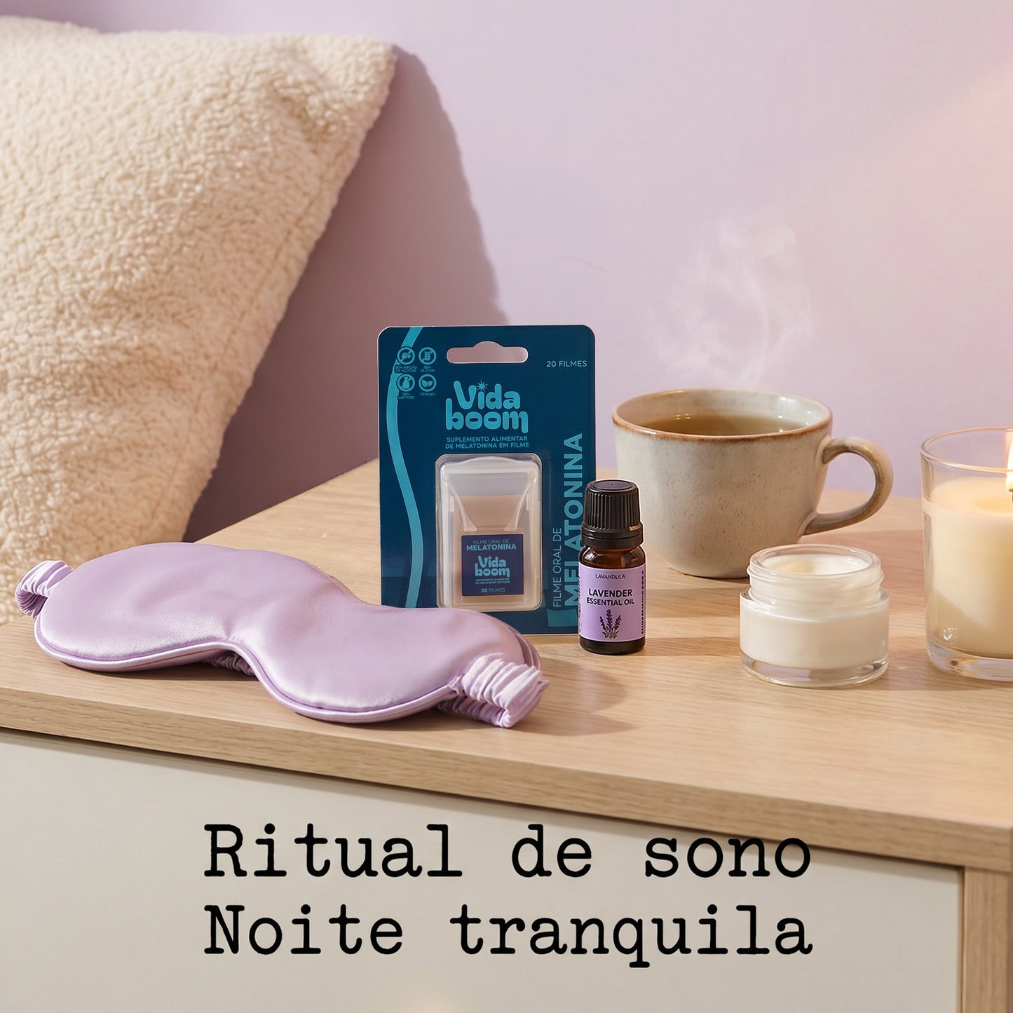 Filme Oral de Melatonina- Dormir, sem mastigar nem levantar